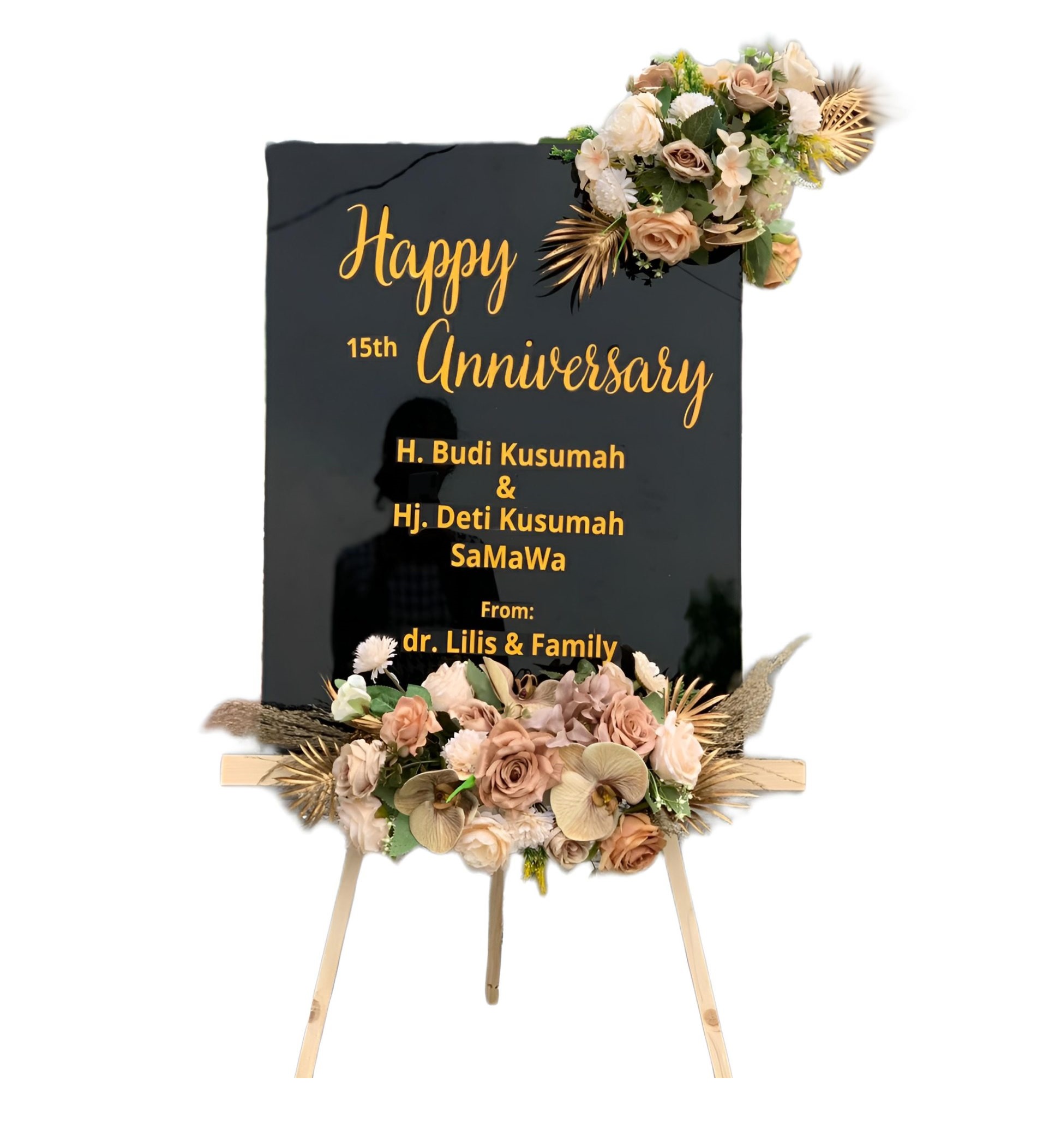 Papan Bunga Akrilik Angsana