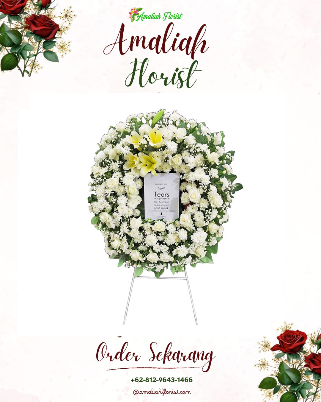 Krans Bunga Duka Angsana